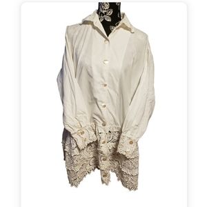 Victorian nightgown. 100% Cotton made in Indonesia. Really pretty. Ivory color